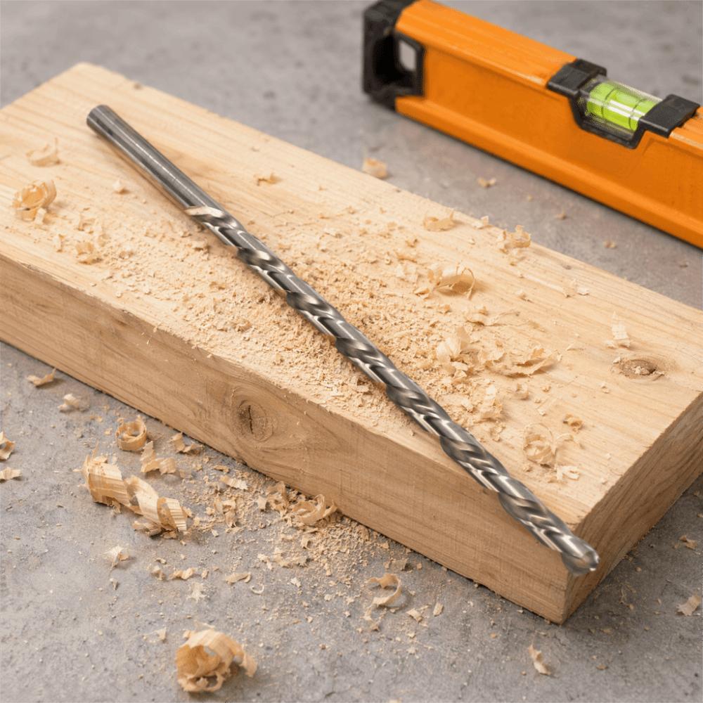 HSS Material Twist Drill Bit 300mm Total Length Extended Drill Bit Plastic Drilling