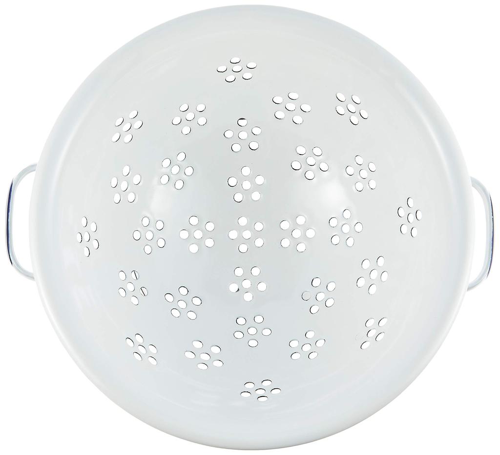 Nodahoro Colander Enamel Heat Resistant Drainer Colander Bowl Made In Japan White CD-23W