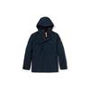 Three-In-One Hooded Loose Casual Outdoor Hiking Waterproof Jacket Men Jacket Deep-Sapphire-Blue A696H-433