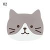 Cartoon Cat Shaped Silicone Dining Table Placemat Coaster Kitchen Accessories Mat Cup Mug Heat-resistant Animal Coffee Drink Pad