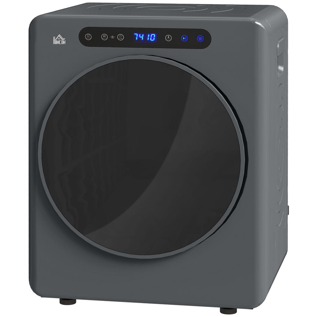 Clothes Dryer, 6 Programs, 40-60 degrees C, 3 kg Capacity, Compact, Touch Control, Grey