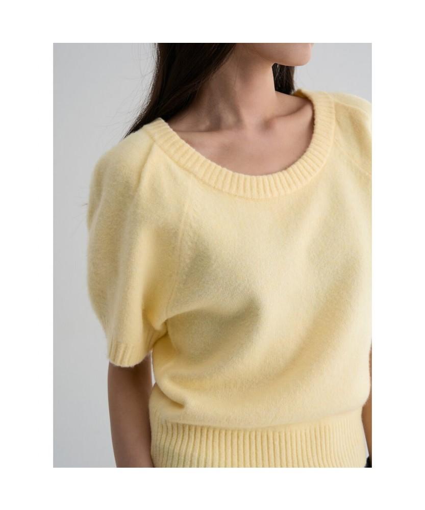 8SECONDS Layered Short Sleeve Pullover Yellow
