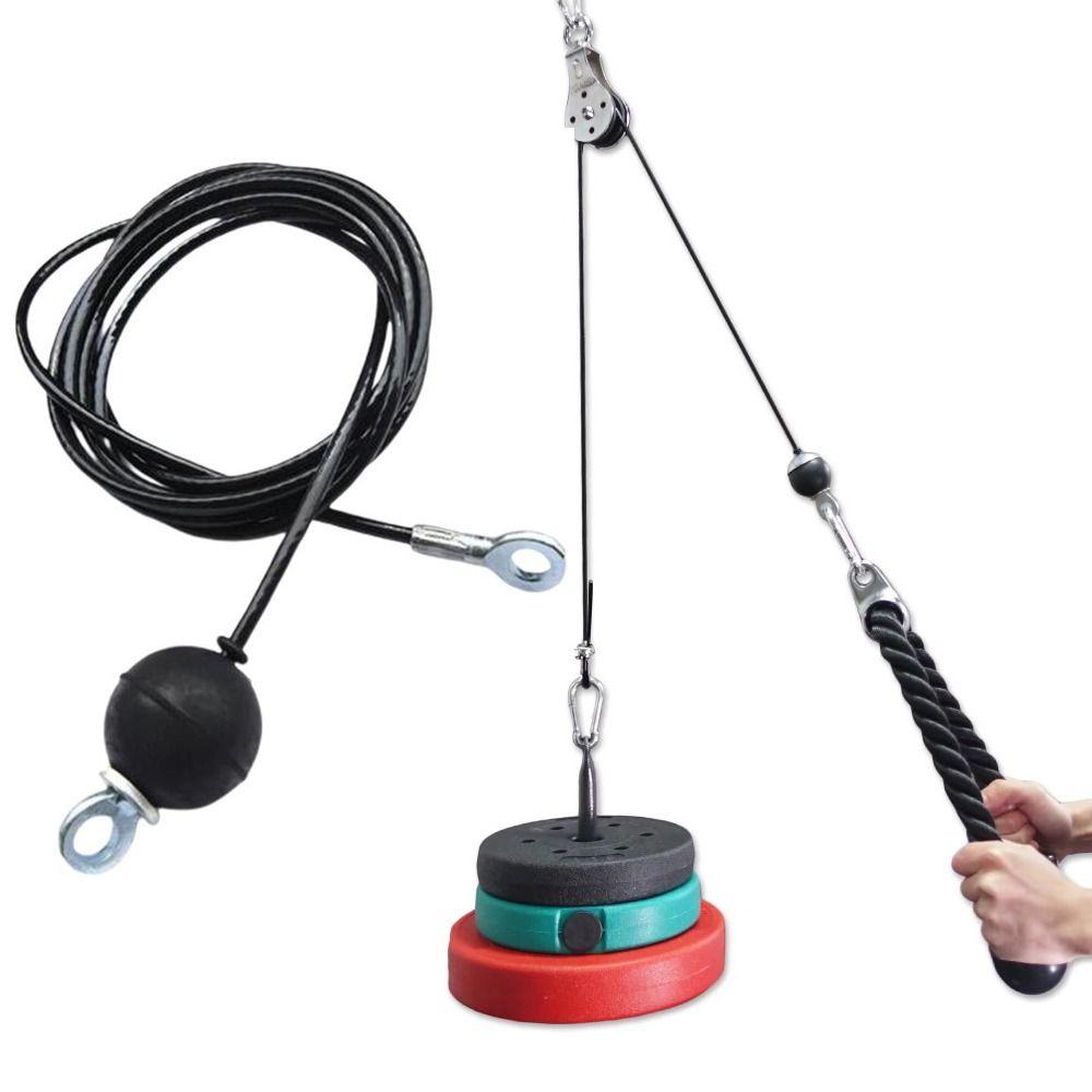 1.4/1.8/2/2.5M Gym Steel Wire Rope DIY Pulley Cable Fitness Machine Replacement Cable  Workout