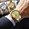 НОВЫЕ Роскошные Автоматические Механические Часы Турбийон Водонепроницаемые Светящиеся Дата Неделя Мужские Наручные Часы Нержавеющая Сталь Мужские Часы