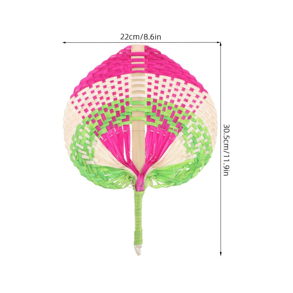 Traditional Chinese Handwoven Bamboo Fan For Summer Travel Outdoor Use