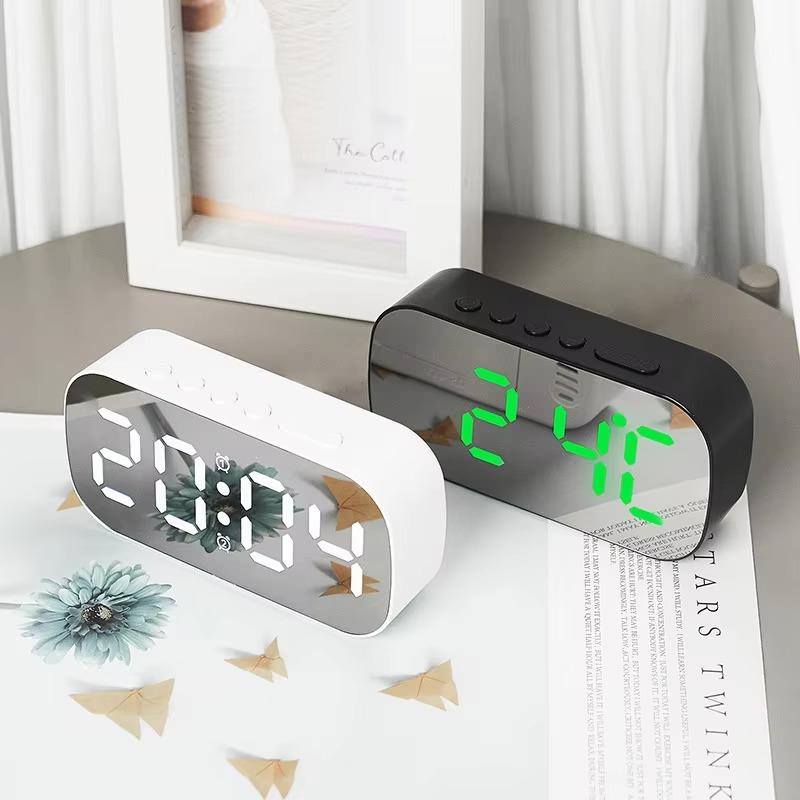 Clock 1PCS LED Digital Display Electronic Desktop Student Children Mirror Small Alarm Clock Decoration Home Living Room Bedroom