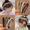 Girls Hair Clip Fashion Weaving Fabric Headband Simple Baby Girl Headwear Hair Organizer Cute Acrylic Hair Accessories