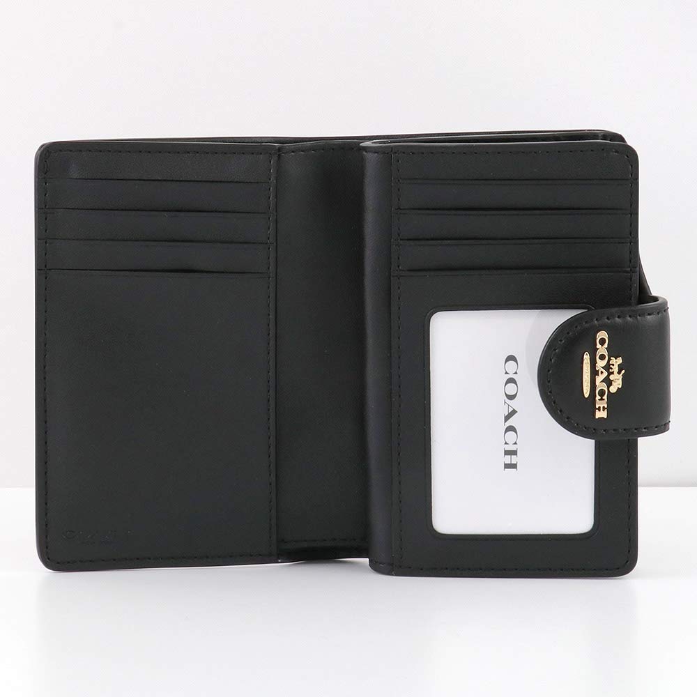 Кошелек складной C0082 Signature Mini Wallet Mini Small Khaki [Coach] женский (Черный IMCBI) [Элемент]