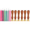 Wax Seal Stamp Kit Clear Pattern Simplicity DIY Classic Sealing Kit for Envelopes Invitations Weddin