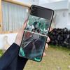 Роскошный чехол для Samsung Galaxy Z Flip 4 3 5G, черный ПК, жесткие чехлы для телефонов, модная задняя крышка ZFlip Funda Game Genshin Impact Shell