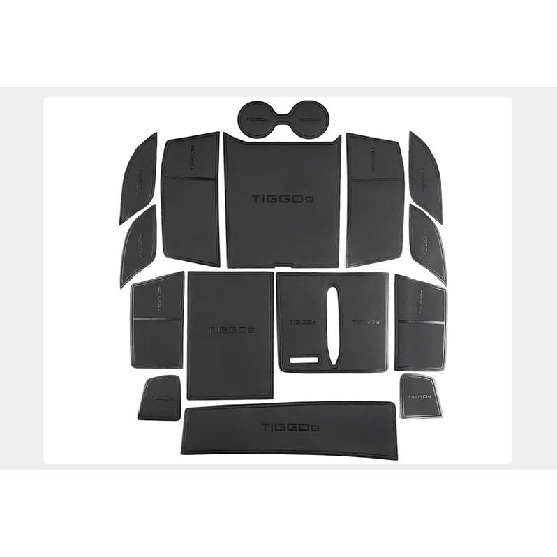 For JAECOO J8 2024 Car Styling Non-Slip Mat Door Groove Pad Rubber Gate Slot Cup Cushion Decoration Auto Accessories