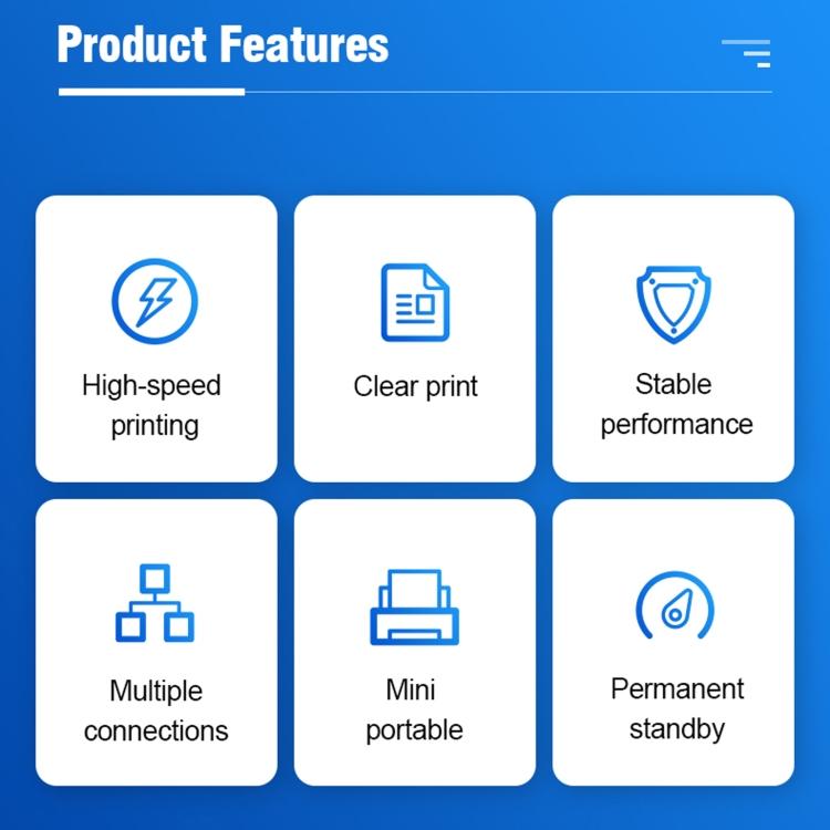 5811DD 58 мм Bluetooth 4.0 Портативный Термо Bluetooth Принтер Чеков, Вилка UK