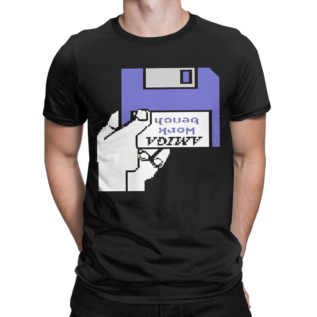 Workbench Hand Funny 100 Cotton Tshirt Commodore Amiga 500 Tops Tees For Unisex