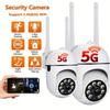 5G и 2,4G двухдиапазонная беспроводная IP-камера Wi-Fi мощностью 200 Вт Водонепроницаемая камера ночного видения для домашней безопасности