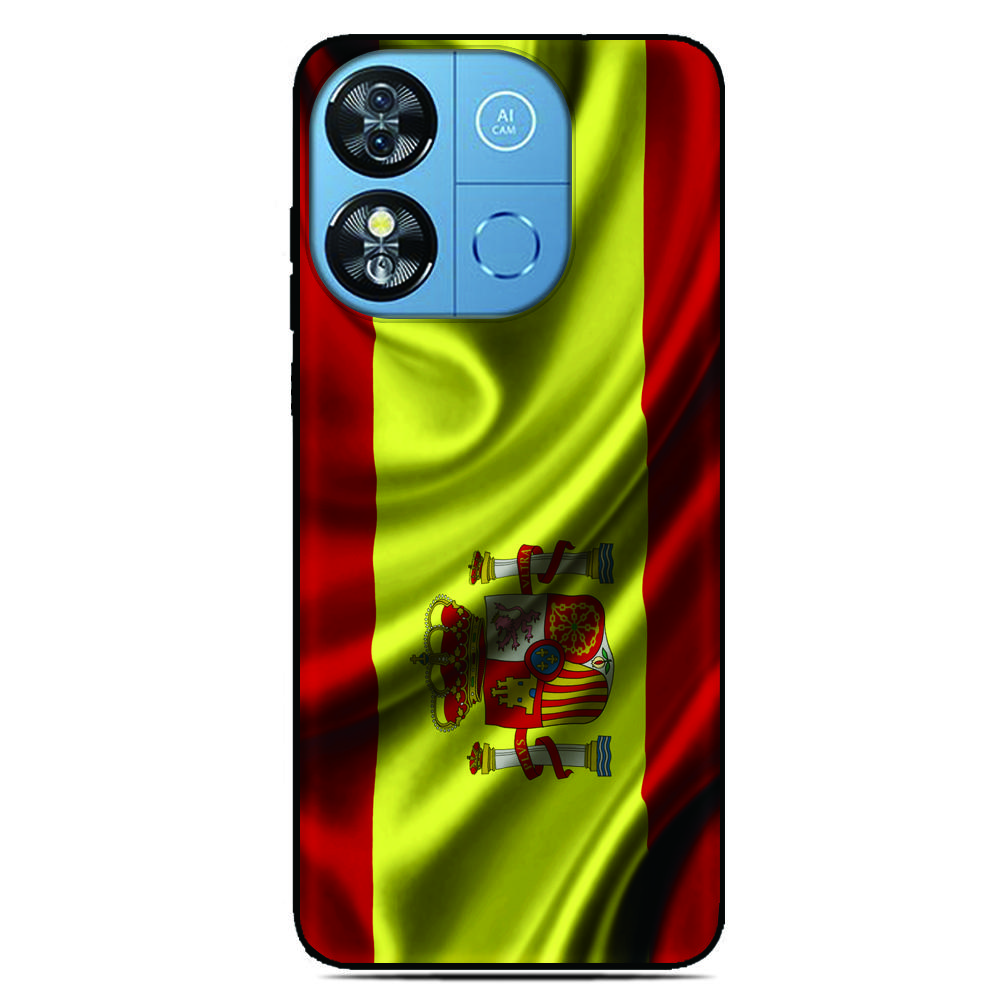 Spain Flag Phone Case For Blackview Wave 9C 8C 6C Shark 9 Color 8 Oscal C80 C70 C60 C30 C20 Pro Flat 2 1C 2C Tiger 13 12 Cover