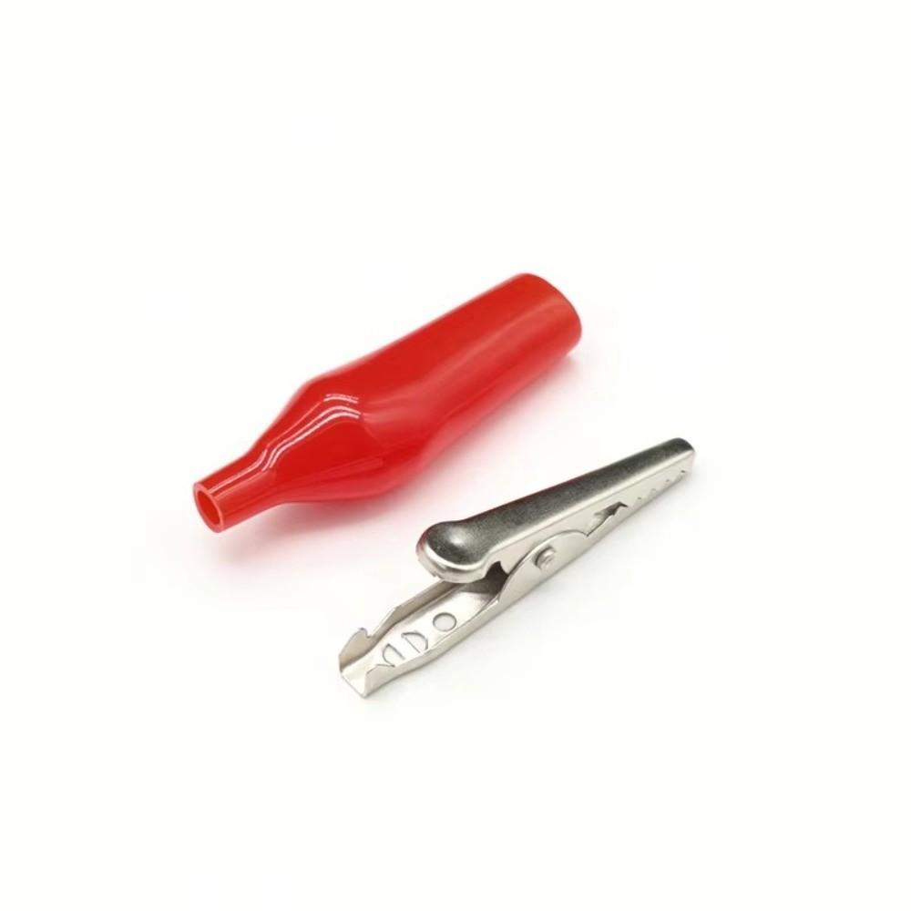 10Pcs Metal + Plastic Crocodile Clamp Durable Electrical Clamp Alligator Clip Automotive Repair