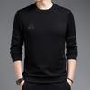 Весенне-осенний новый мужской свитер, повседневная мужская футболка с длинными рукавами, топ с круглым вырезом, спортивная нижняя рубашка