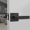 Square Three-Bar Door Lock Modern Style Interior Bedroom Burglar Lock Three-pole Handle Lock  Home