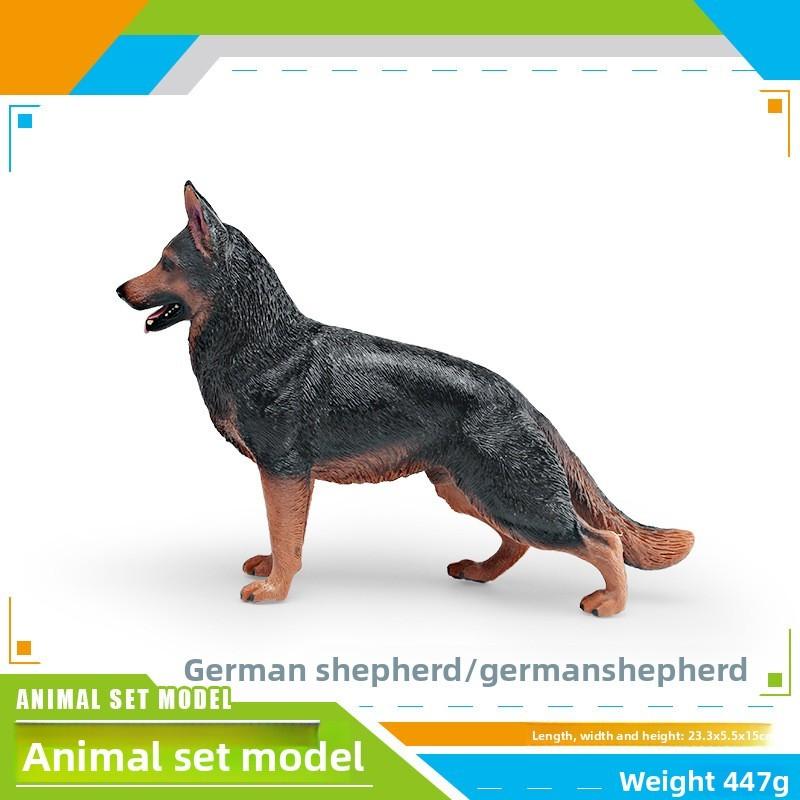 German Dog Shepherd Replication Pvc Model For Children Gift And Decor Home