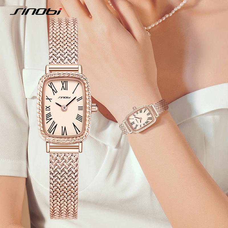 Новое поступление Sinobi, женские часы, модный дизайн, женские кварцевые наручные часы, элегантные женские подарки, часы, топ, роскошный бренд HM
