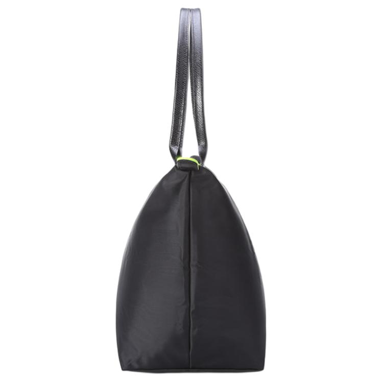 Longchamp Le Pliage Green 31 Foldable Recycled Canvas Dumpling Tote Bag Unisex Tote Bag Black 1899919001