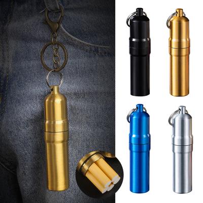 Металлическая коробка для хранения трав с брелоком, портативный дорожный мини-кейс для трав, пепельница, многофункциональный контейнер-органайзер для таблеток