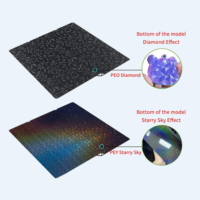 Для Anycubic Kobra S1 Combo Plate Pei Sheet 264X276 Pei Текстурированный Двусторонний Нагревательный Стол Для Аксессуаров Для 3D Принтера Kobra S1C