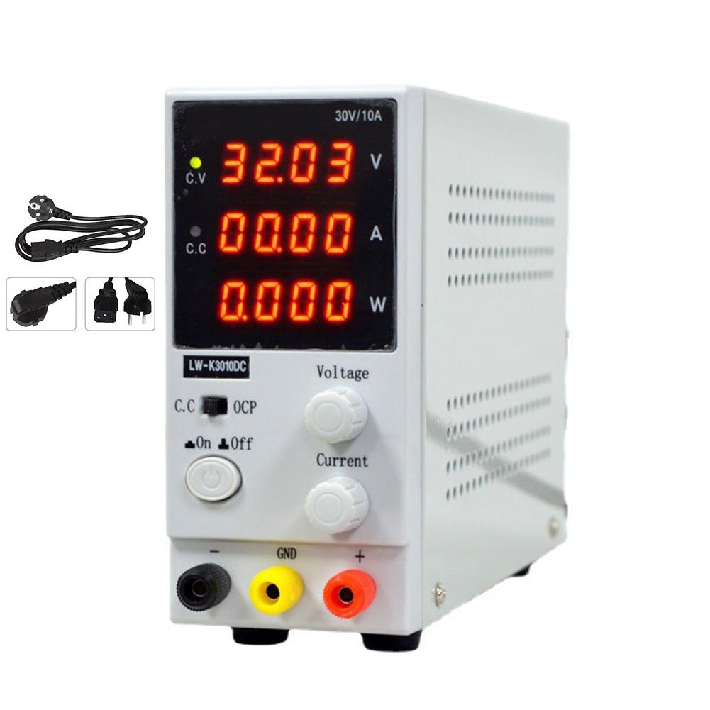 K3010DC Регулируемый источник питания постоянного тока, Регулятор напряжения, 4-разрядный дисплей, включая защиту от перегрузки по току и короткого замыкания