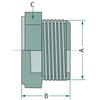 Threaded plug PVC-U 3/4 inch 32 PN 16 bar drip line