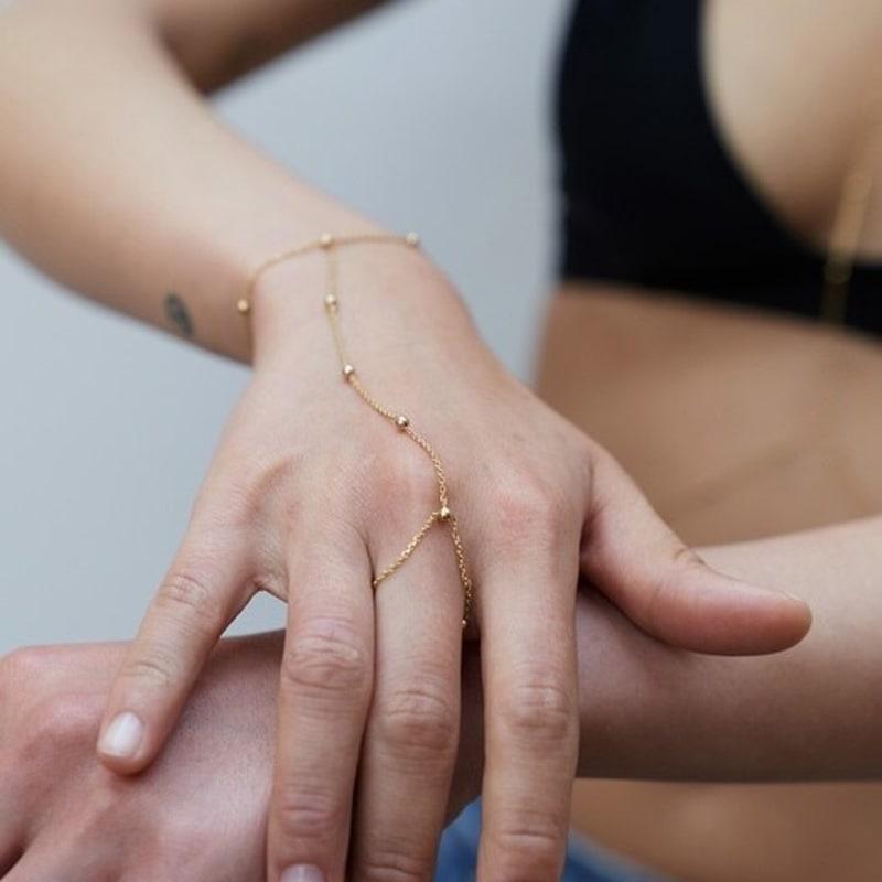 HYEON.K HYEONK FINGER BRACELET