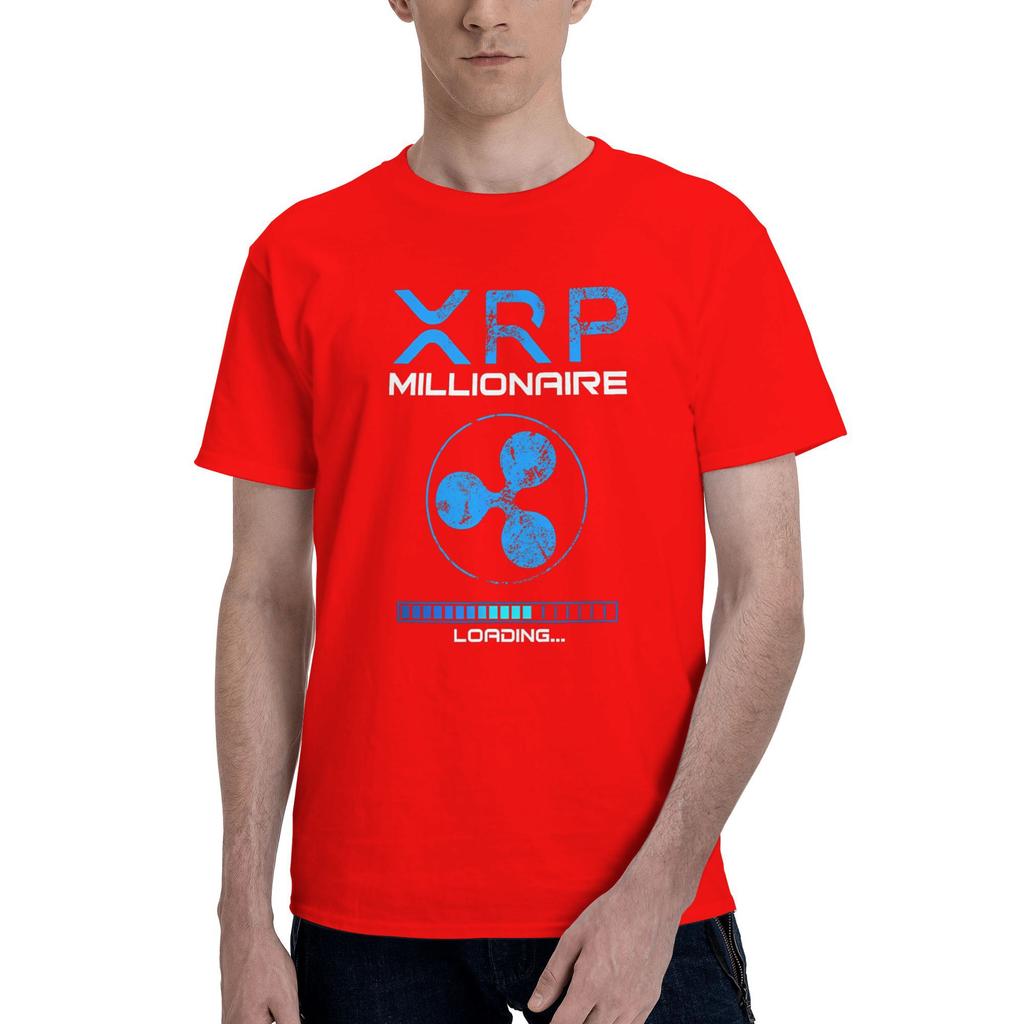 XRP Ripple Token to the Moon BULLRUN T Shirts Unisex 100 Cotton TShirts Round Neck Tees Short Sleeve Clothes