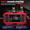Автоматическое зарядное устройство для аккумулятора малой мощности, 12 В 2 А, интеллектуальное зарядное устройство с LED-дисплеем для мотоциклетных аккумуляторов AGM GEL