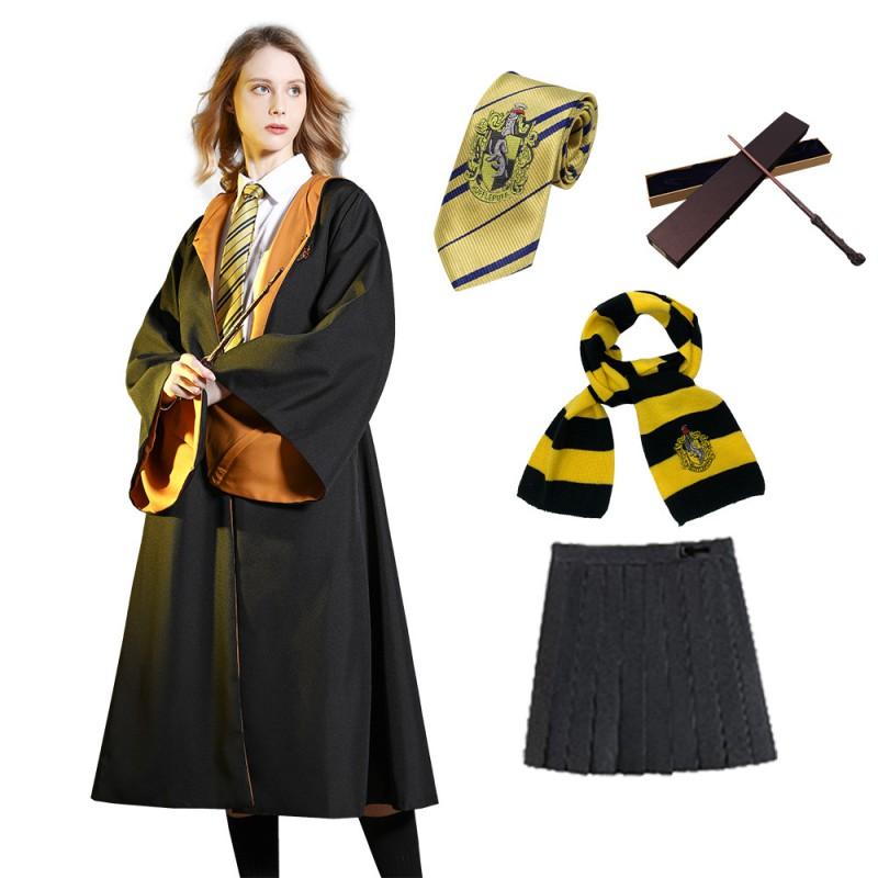 Harry Potter Hogwarts House Robe Halloween Cosplay Costume Adults Kids