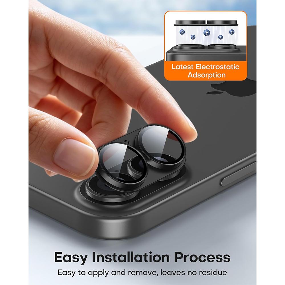 2pcs Camera Lens Protector for iPhone 17 Pro Max Air 17E 16E 16 E Plus 15 14 13 Mini 17Pro 16Pro 17 E HD Clear Lens Film Camera Screen Protector Cover