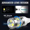 2шт W16W LED T15 Светодиодные лампы Автомобильные фонари Резервные фонари заднего хода Canbus без ошибок T16 921 912 Светодиодный стоп-сигнал Стоп-сигнал Задний фонарь Белый Красный Желтый 12 В