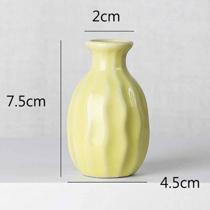 Мини-ваза для цветов, домашняя цветочная композиция, гостиная, керамическая в скандинавском стиле, домашний декор, орнамент