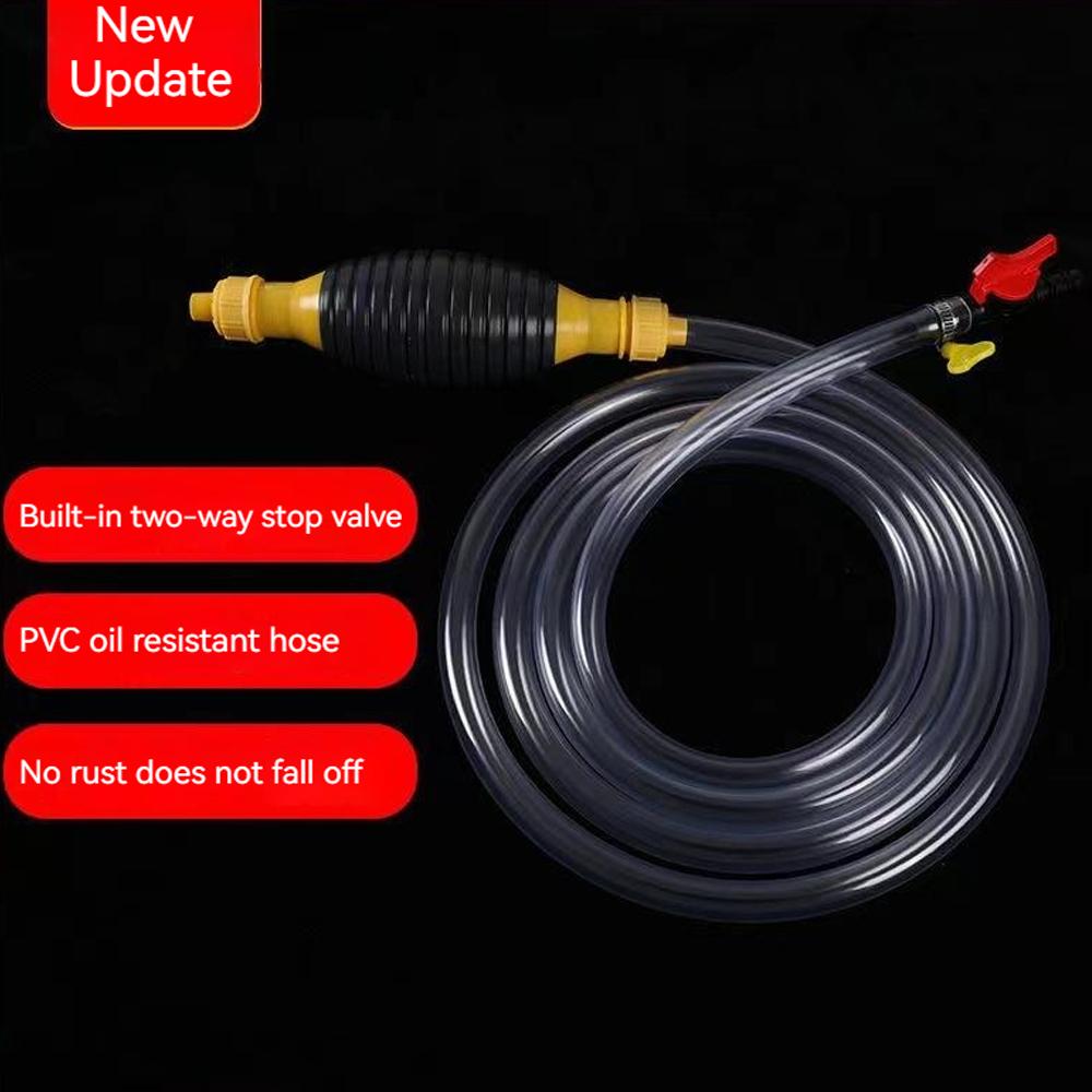 Oil Extractor Manual Gasoline Universal Hand Fuel Pump Manual Suction Pipe Liquid Manual Pump Fuel Saver Emergency Siphon Pump