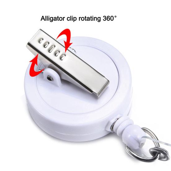 Держатель бейджа с зажимом, сверхмощный выдвижной держатель для бейджа с бабочками и стразами, катушка