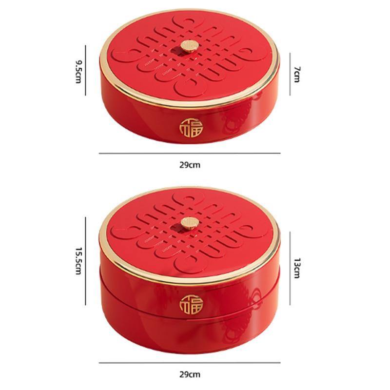 Пищевой журнальный столик для гостиной, поднос для фруктов, герметичный, многослойный, с разделением, семена дыни, арахисовая закуска, коробка для фруктов