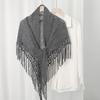 Wraps Knitted Triangle Scarf Cloak Fart Curtain Elegant Waistband  Women
