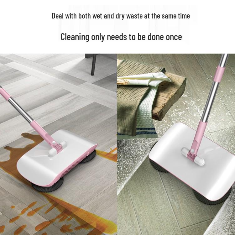 Многофункциональная подметальная машина с ручным приводом, набор веника и совка для домашнего использования