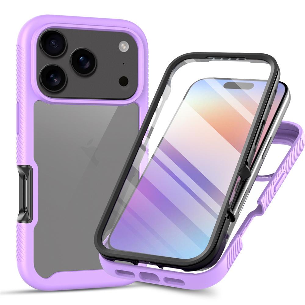 360 Full Body Protection Armor Clear Phone Case For 17 16 15 14 13 Pro Max Air 16e Plus Front Screen Shockproof Cover