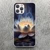 Чехол для телефона с сине-белыми цветами лотоса для Apple iPhone 16 15 14 13 12 11 Pro Max Mini XS XR X 7 Plus 8 + SE Мягкий силикон Печать Sh