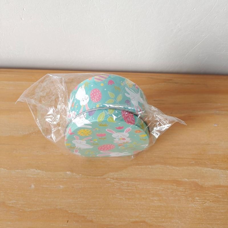 8x Easter Eggs Candy Boxes with Rabbit Pattern Candy Boxes Metal Snacks Container Mini Snacks Boxes for Party