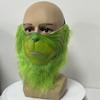 Рождественская зеленая маска на пол-лица из латекса