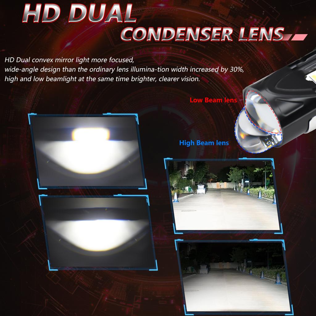 N7 2 шт. Светодиодные фары H4 Высокая яркость Автомобильные лампы головного света Светодиодная модернизация Автомобильные огни