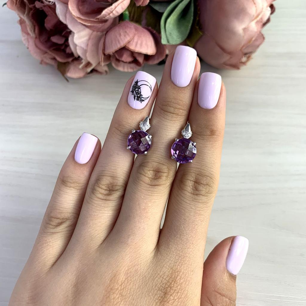 Silver Earrings with Alexandrite 9.038ct (2050414)