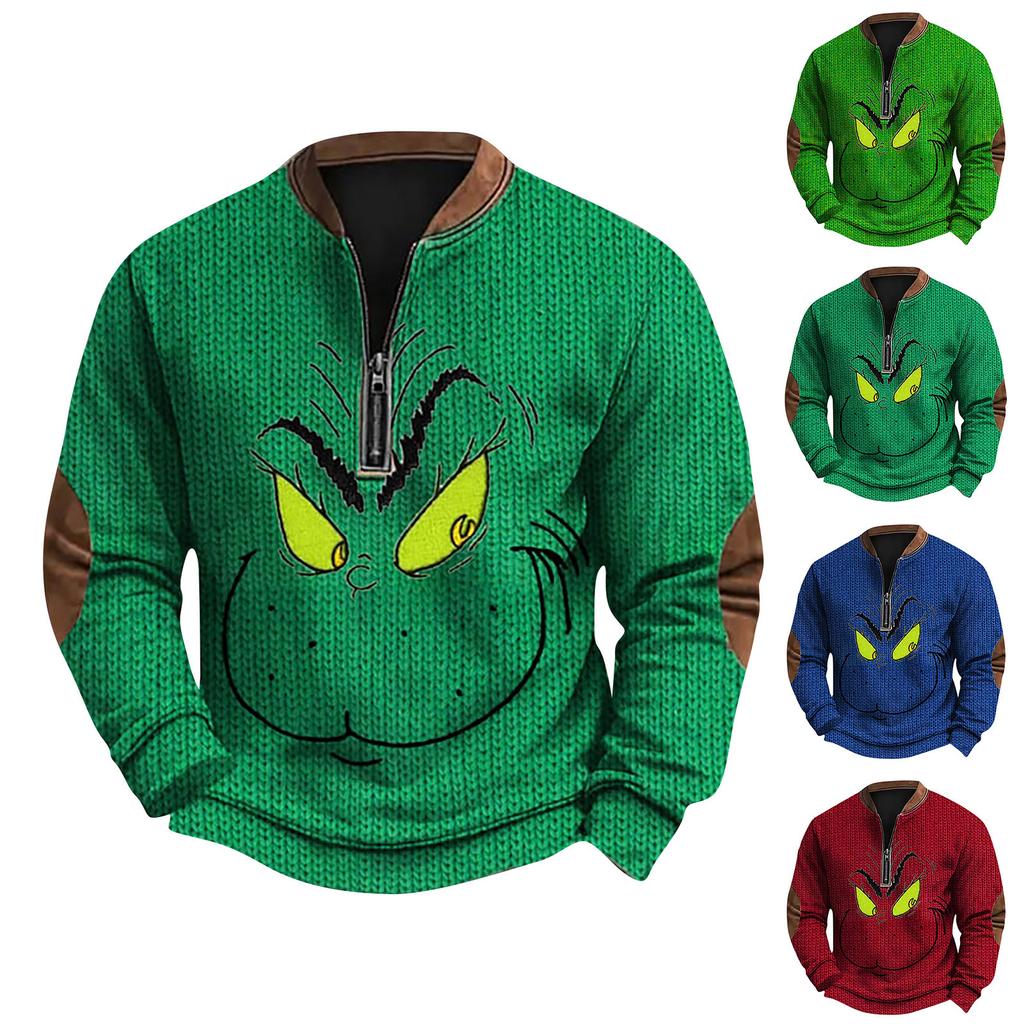 Мужская повседневная толстовка в стиле ретро с градиентным принтом