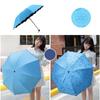 Portable Manual Folding Umbrella Flowering Umbrella In Water Black Coated Rainy Sun Umbrella 3 Folding Sun Protections