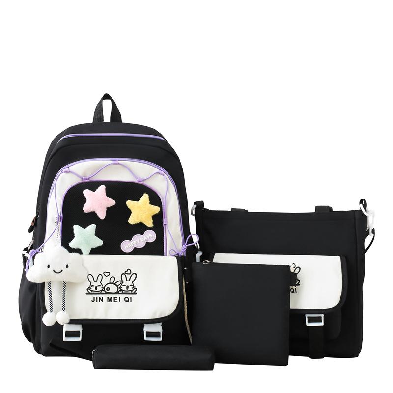 New Schoolbags Fashionable and Trendy Burden Reduction and Spine Protection Backpack